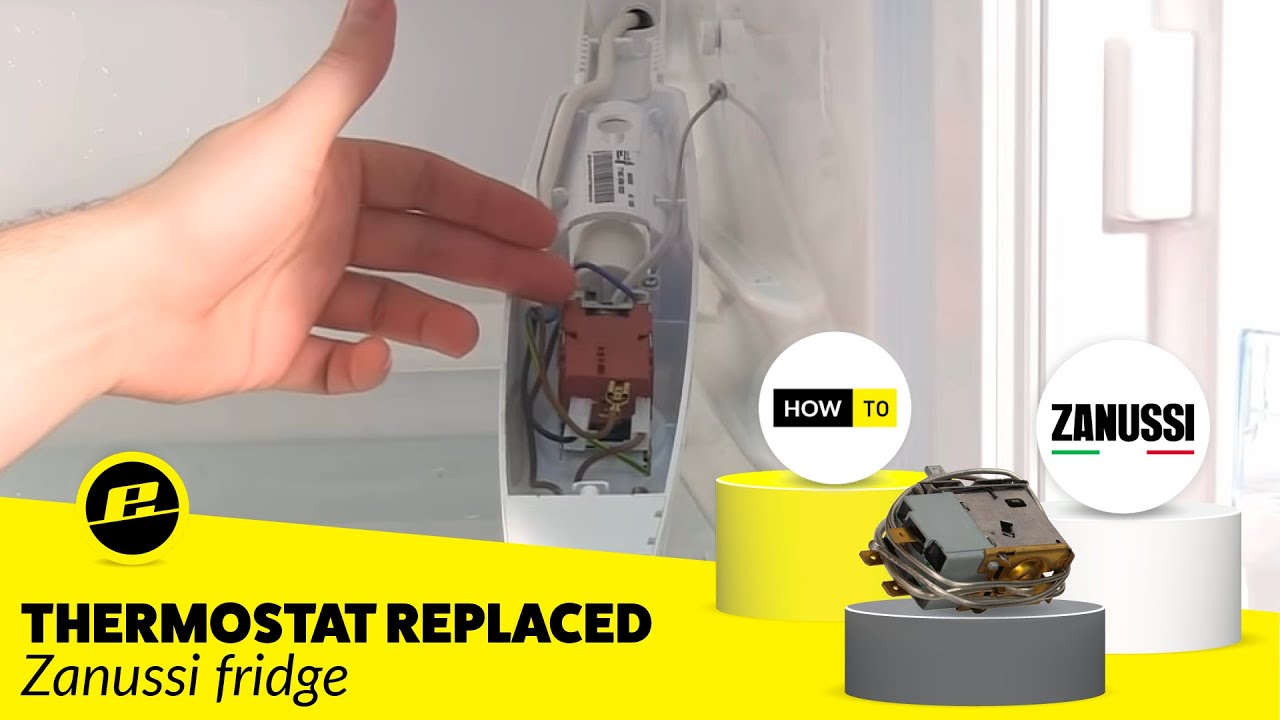 How do you replace a refrigerator thermostat?