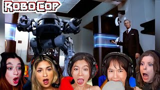 TOP "RoboCop vs ED-209: Directive Clash" Reactions! Robocop (1987) Movie Reaction