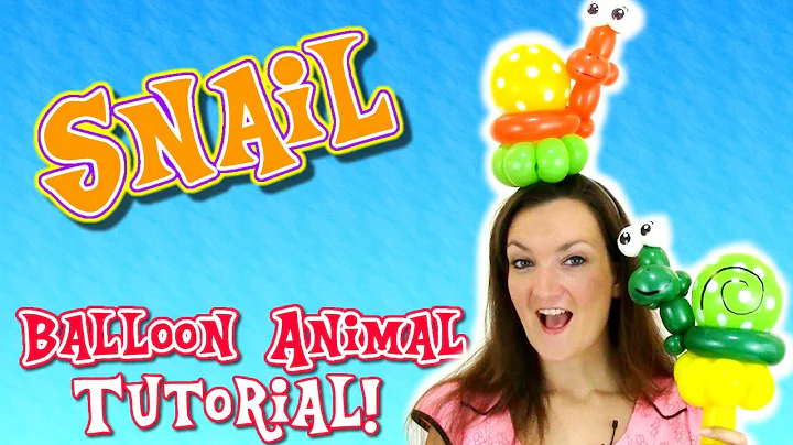 Easy SNAIL Balloon Animal Tutorial - Learn Balloon Animals with Holly!