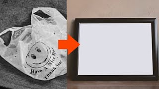 Recycle Plastic Bags Into Picture Frames