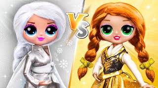 Silver Elsa and Golden Anna / 11 Frozen DIYs