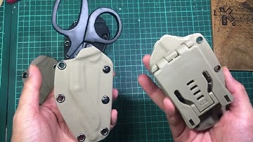 Kydex Sheath for Bandage Scissors with buckle for First Aids Kit.