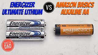 Energizer Ultimate Lithium vs Amazon Basics AA Batteries Comparison