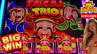 💥"FA CAI TRIO"💥 (KIMA LOVES THIS SLOT!) #casino #slotmachine #bonus #gambling #slots #bigwin #gamble