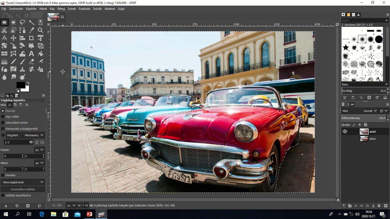 kiemelés alphacsatornával