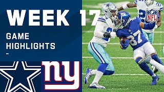 Cowboys vs. Giants Week 17 Highlights | NFL 2020