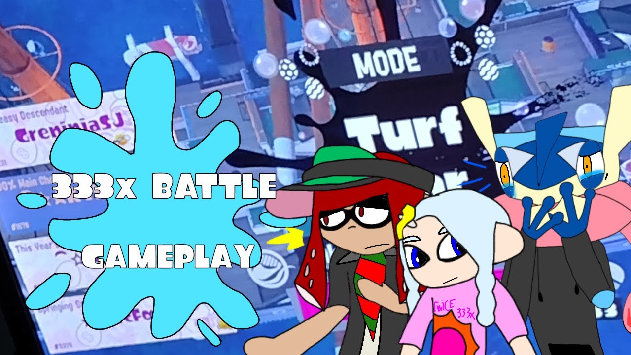 THIRD EVER 333x BATTLE! (No Reaction) | Splatoon 3 - Turf War Gameplay (Team Afternoon) (GreninjaSJ)
