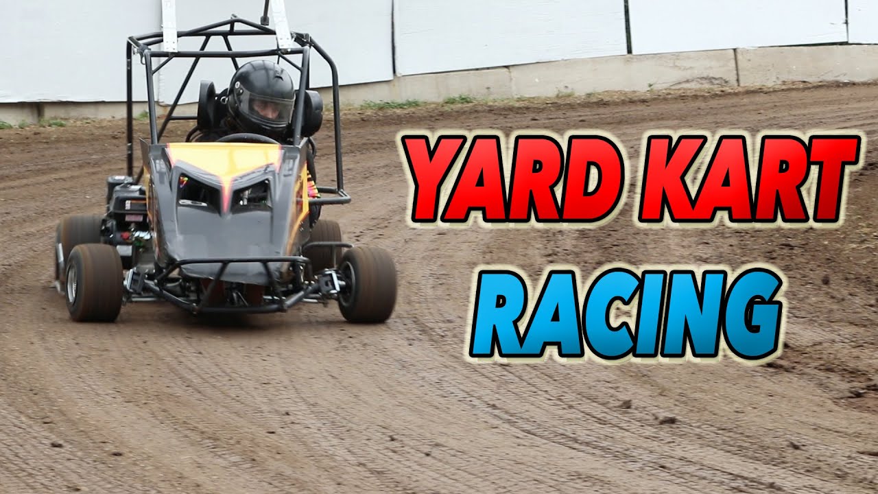 Insane Yard Kart Races In My BackYard Track! - YouTube