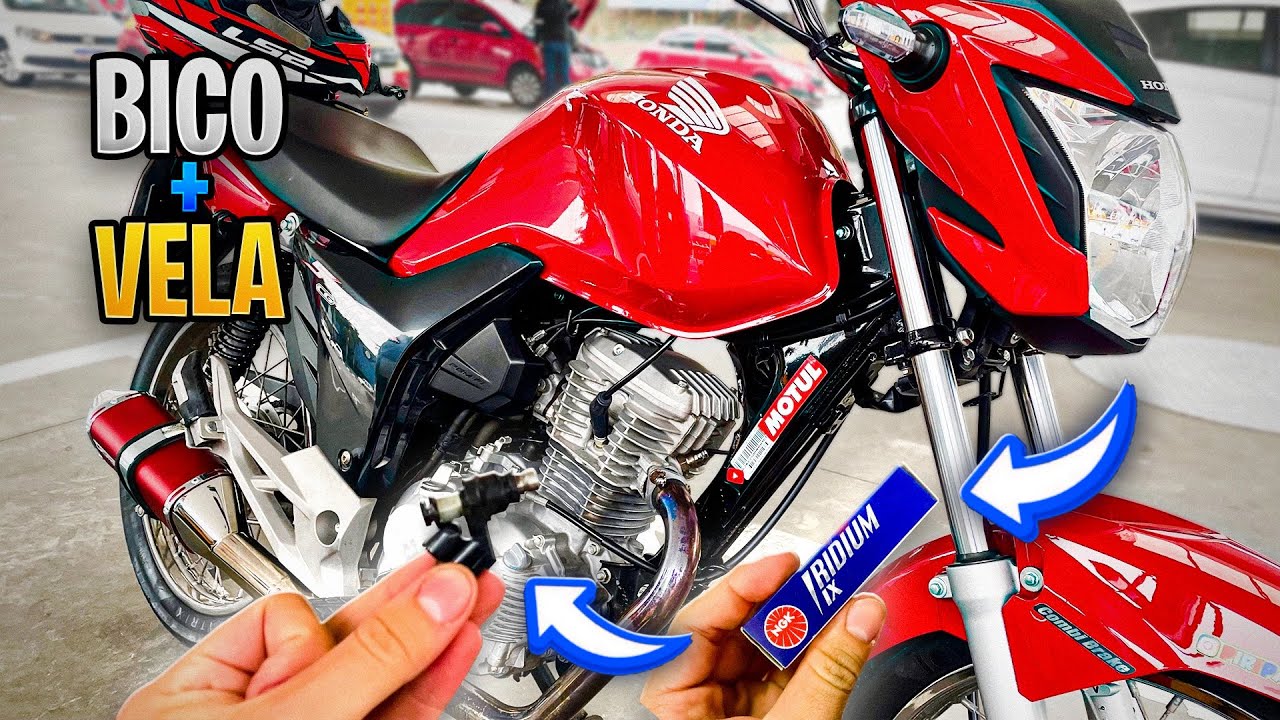 VELA DE IRIDIUM E BICO 10 FUROS NA START 160 COM COMANDO JET