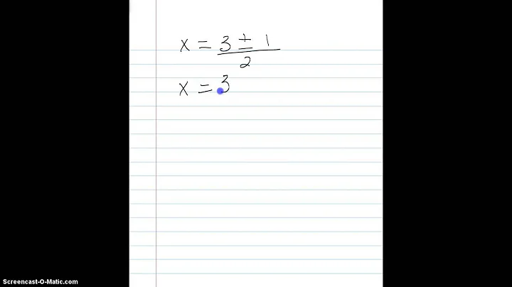 Quadratic Formula