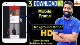Technicalguruji Bell GreenScreen|Technical Guruji Bell Intro Background|TechnicalGuruji Mobile Frame