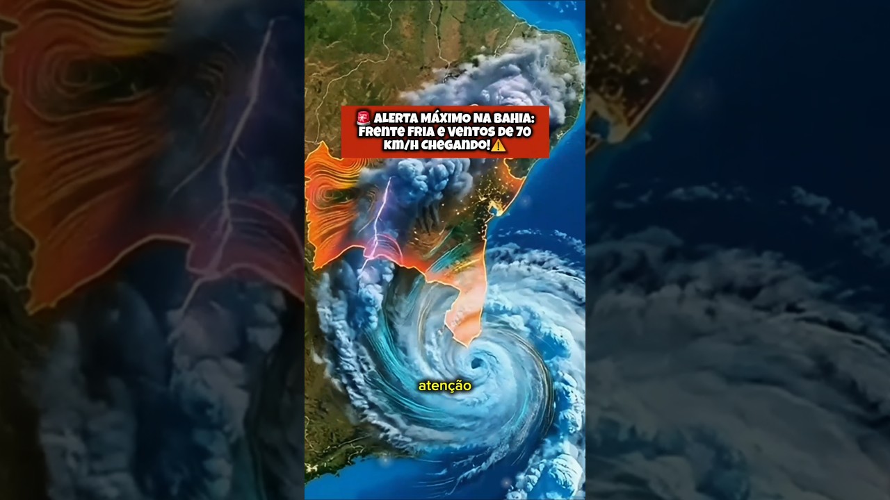 ​🚨⚠️ Alerta meteorológico urgente na Bahia: Tempestade e ventos fortes #shorts #salvador #bahia