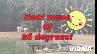 Today 26 degrees F is a heat wave in Mississippi!
