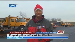 Road crews prepare for winter weather