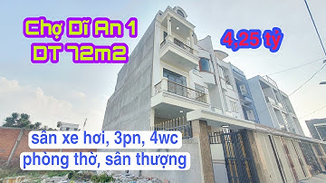 Bán Nhà Dĩ An (234) Nhà Xây 3 Tấm Có Sân Xe Hơi Giá 4,25 Tỷ, Hoàng Hải BĐS