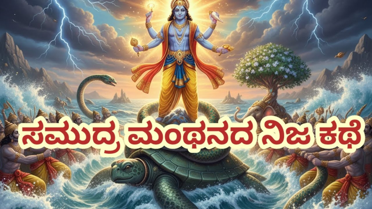 ಸಮುದ್ರ ಮಂಥನದ ಸತ್ಯ ಕಥೆ 😱 | ಕೂರ್ಮ ,ವಿಷ್ಣುವಿನ 2ne ಅವತಾರದ ರಹಸ್ಯ!