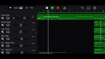 Fire trap beat on Garagband🔥🔥🔥 (GarageBand IOS Trap Beat)