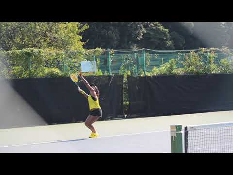 大坂なおみ 練習 @東レパンパシフィックオープンテニス 2017 9/9 サーブ