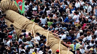 世界一「那覇大綱挽」、２万人熱戦　４年ぶり制限なし　沖縄