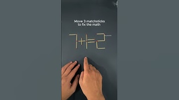 Move 3 sticks to fix the math 7+1=2 🤯 #shorts #quiz #puzzle