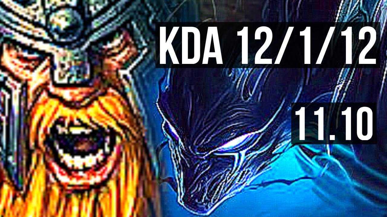 OLAF vs NOCTURNE (JUNGLE) | 12/1/12, 69% winrate, Godlike | NA Grandmaster | v11.10