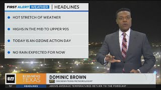 Above-average temperatures stick around