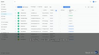 Enrich a Contact with AI | Nynch AI CRM