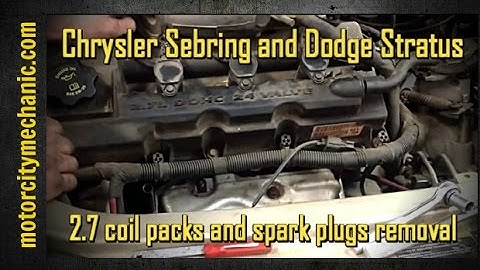 Chrysler Sebring and Dodge Stratus 2.7 coil packs and spark plugs removal