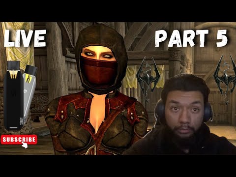 LIVE🔴 - THE ELDER SCROLLS V: SKYRIM First Playthrough Part 5 ...