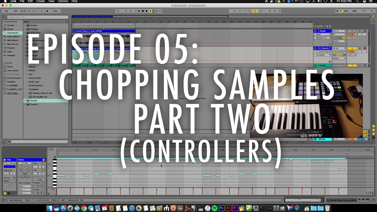 Episode 05: Chopping Samples: Part Two (using controllers) - YouTube