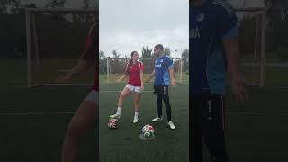 RETO VS MI NOVIO! #futbol #novios #soccer #humor