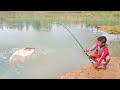 Fishing Video || The fishing experience of the village fishermen surprised everyone || Fish hunting