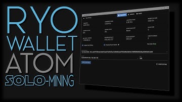 Ryo (RYO) Wallet ATOM SOLO-Mining LIVE!