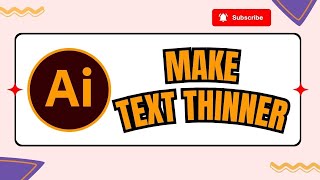 How to Make Text Thinner in Adobe Illustrator screenshot 2