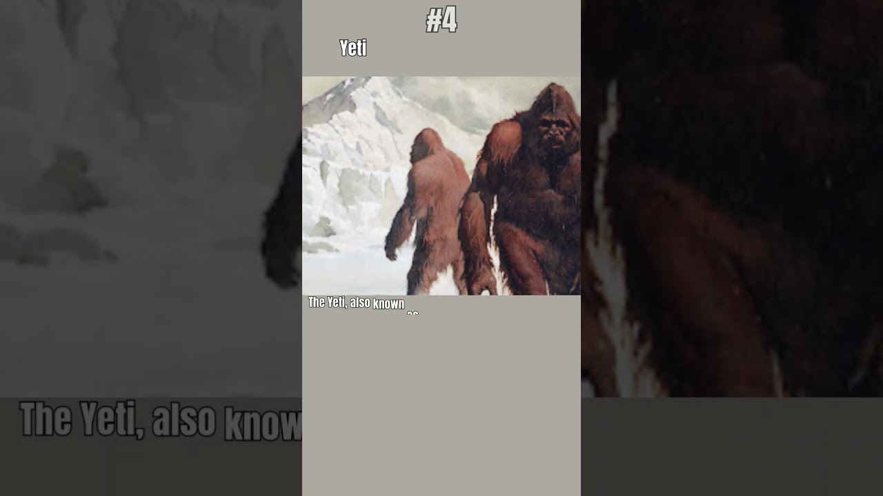 "TOP 5  Cryptids and Creatures "