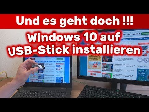 Video: So Installieren Sie Windows Für Ein Netbook über Einen USB-Stick