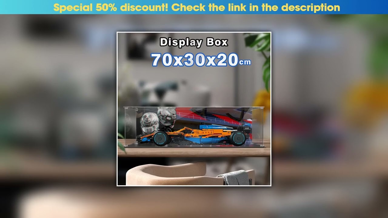 New Arrival Acrylic Display Box for Lego 42141 Display Case Building block Dustproof Clear Model ca