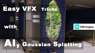 Creative effects using Gaussian Splatting and AI