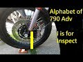 Alphabet of KTM 790 Adv - I is for Inspect
