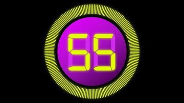55 Second Countdown Timer with clock Ticking sound & Finish alarm beep #timer #clock #countdown