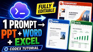 How To Use Codex To Create Beautiful Editable Ppt Word U0026 Excel Files Automatically  Step By Step