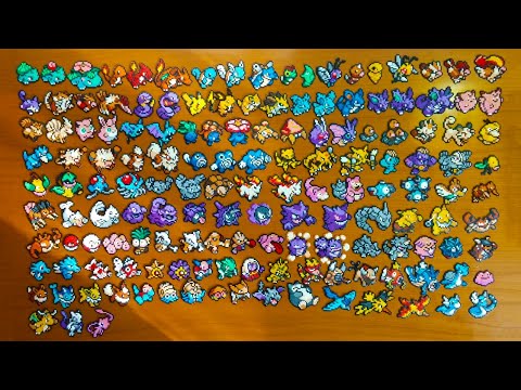 Drawing All GEN 1 Pokemon pixel art