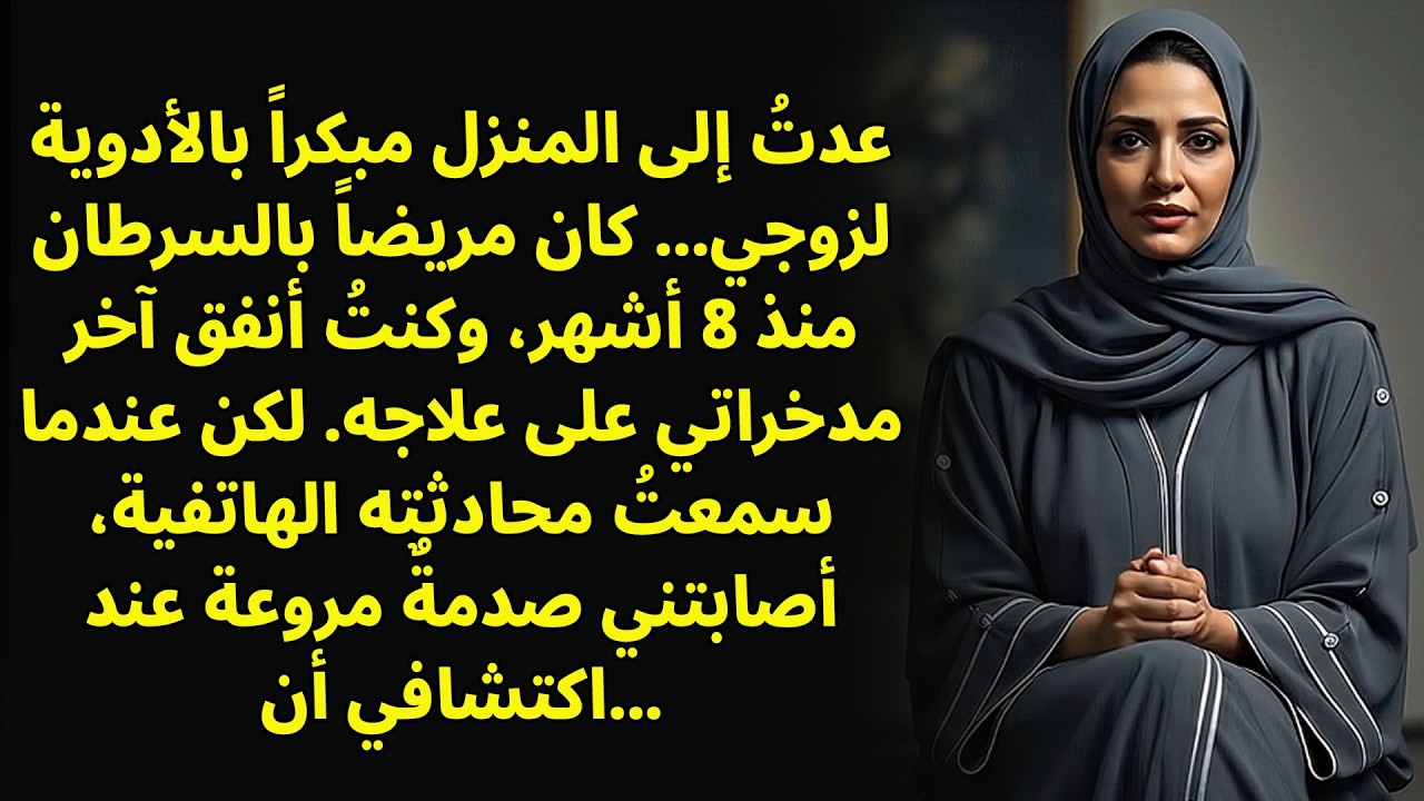 عدت إلى المنزل مبكرًا ومعي الأدوية لزوجي المريض... لكن ما سمعته...