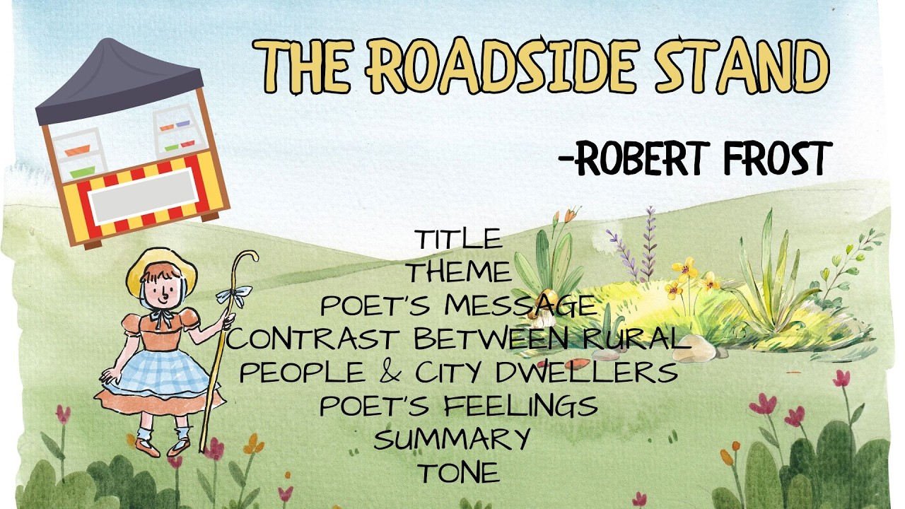 The Roadside Stand-Robert Frost @TheEnlighteningLantern  #cbseenglishclass12 #englishclass12 #cbse