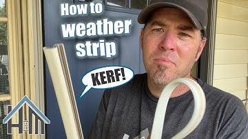 How to replace KERF weatherstripping. Easy door seal replace.