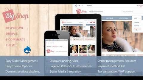 Preview Bigshop - Responsive Drupal eCommerce Theme