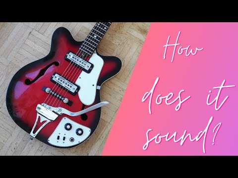 Teisco EP-8T thinline guitar sound demo - YouTube