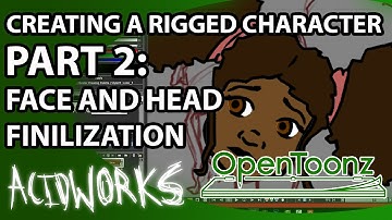 OpenToonz: Creating a Rigged Character (Part 2: Face and Head Finilization)