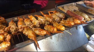 📌Taiwanese street food in Zhongli tourist night market - 4K