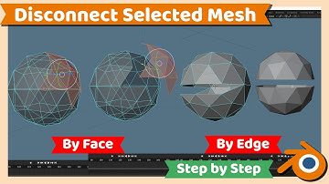 Blender Tutorial : Separate Mesh from main mesh or Object in Blender 3